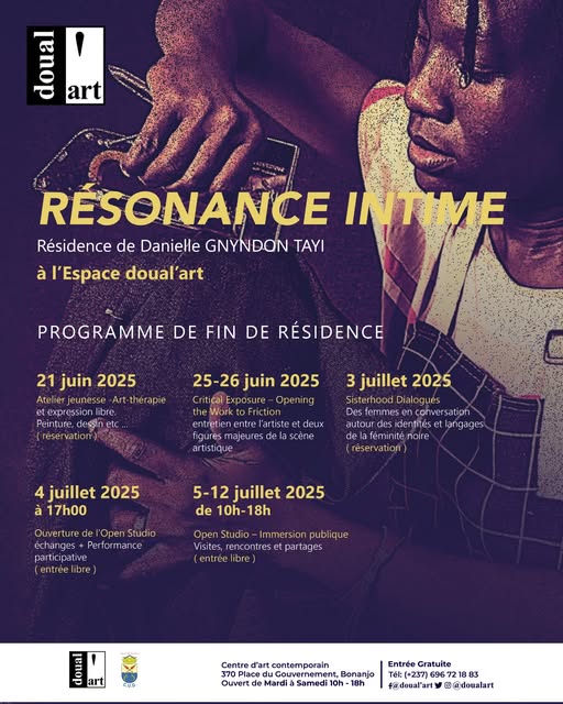 couverture de l'article Résonance Intime, Fin de Résidence Danielle Gnyndon Tayi à Doual’art
