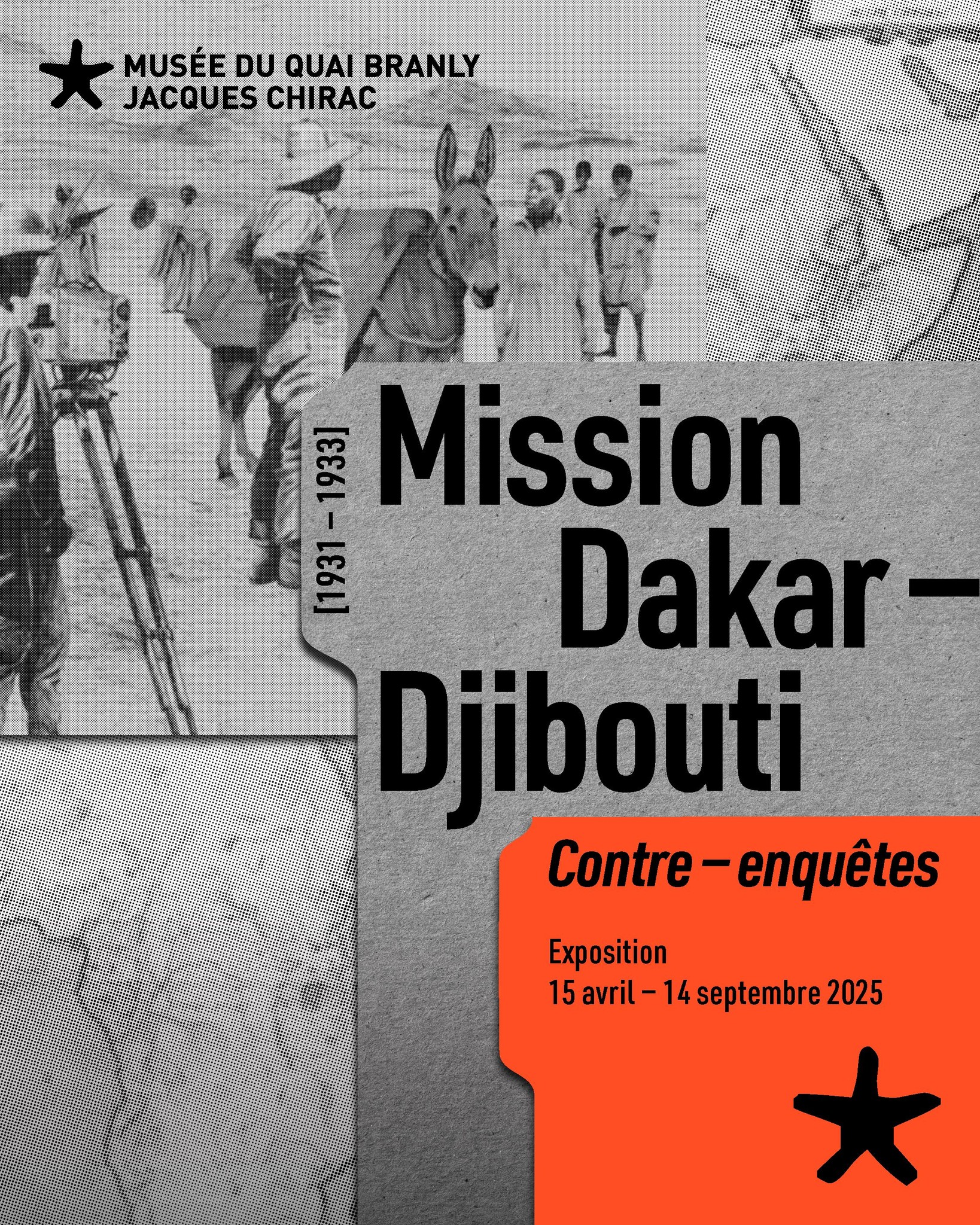 Affiche de l’exposition Mission Dakar-Djibouti