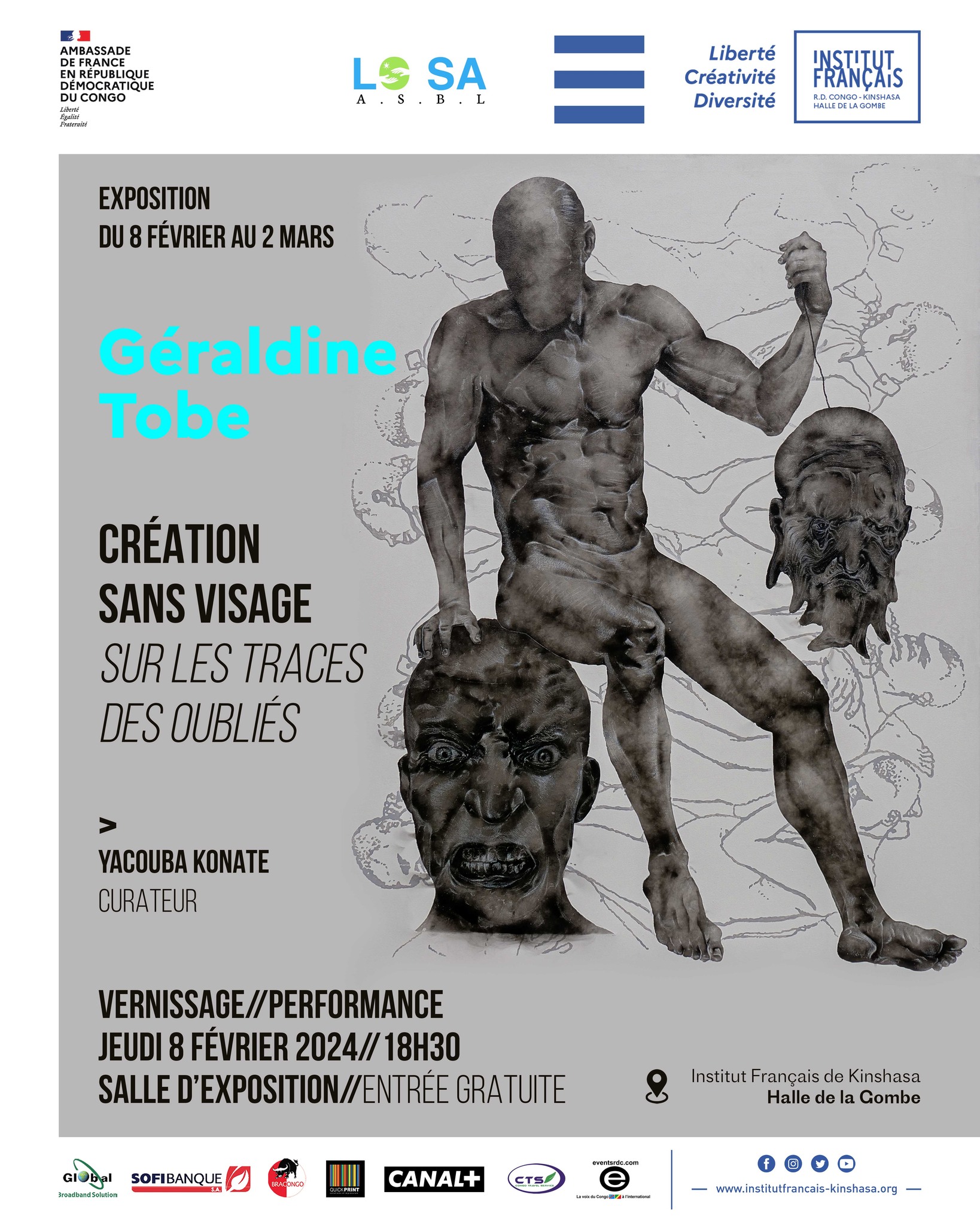 CRÉATION - SANS VISAGE SUR LES TRACES DES OUBLIÉS Exhibition Poster