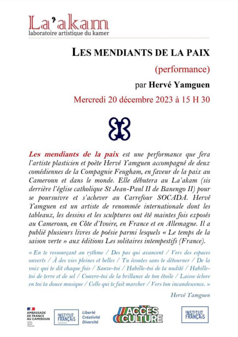 Les mendiants de la paix Exhibition Poster