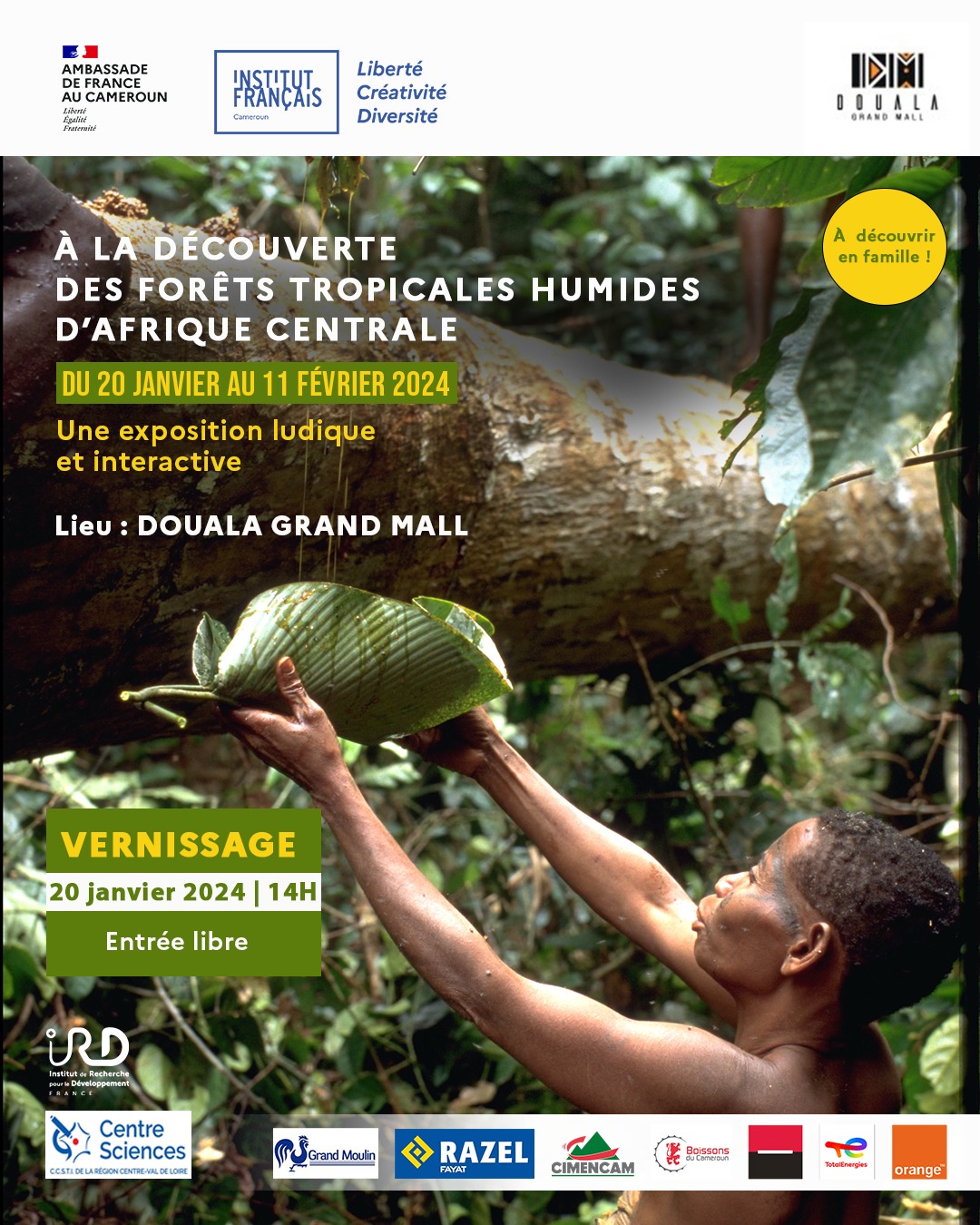 Àla Découverte Des Forêts Tropicales Humide d'Afrique Centrale Exhibition Poster