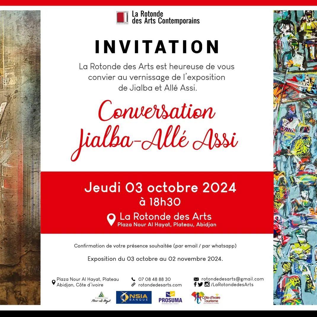 Conversation Jialba-Allé Assi Exhibition Poster