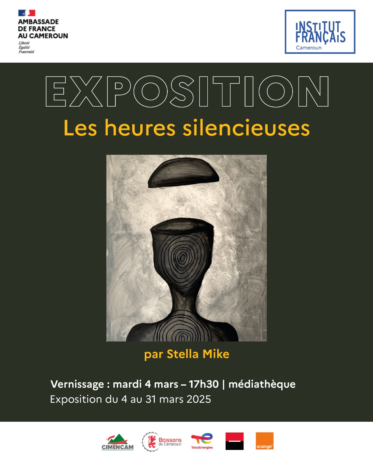 Affiche de l’exposition Les heures silencieuses"