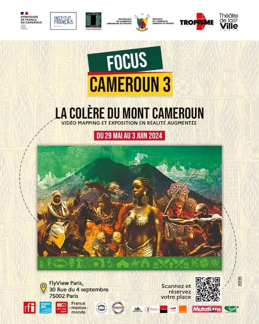 La colère du Mont Cameroun Exhibition Poster