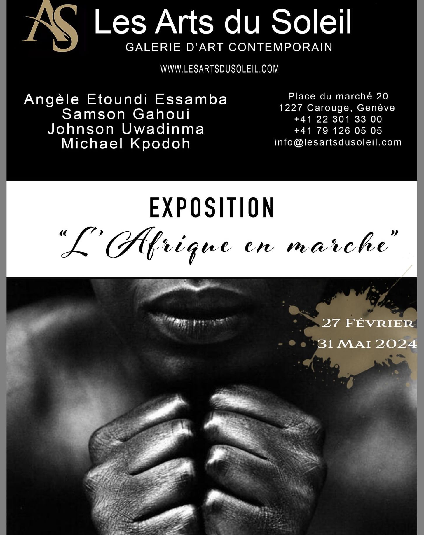 L’Afrique En Marche Exhibition Poster