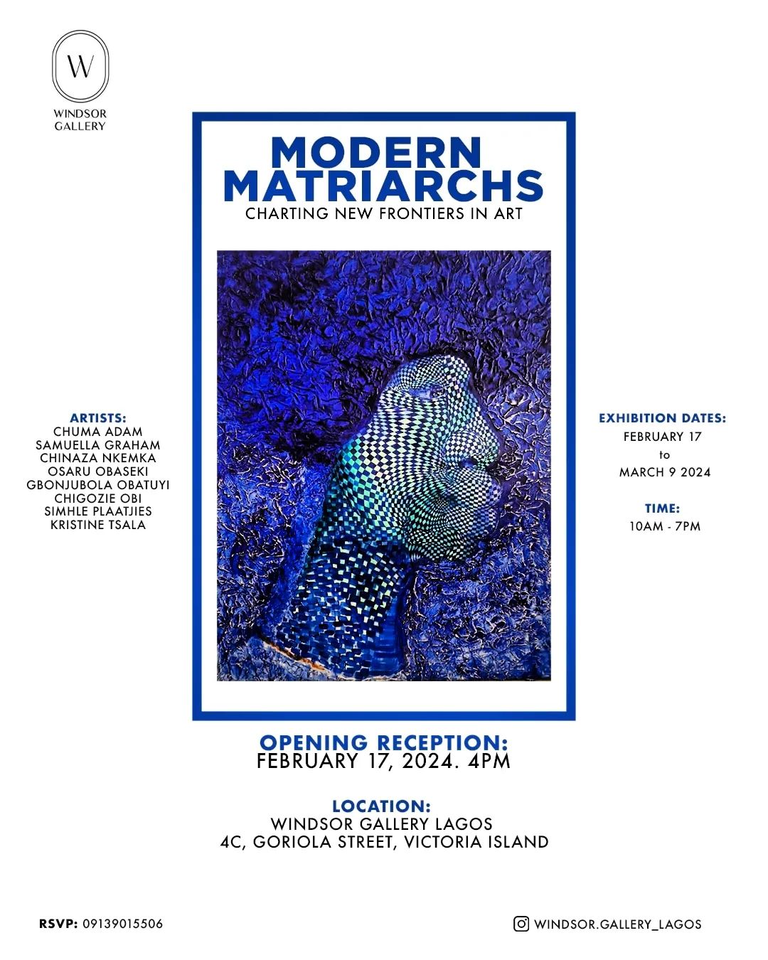 Affiche de l’exposition Modern Matriarchs: Charting New Frontiers in Art.