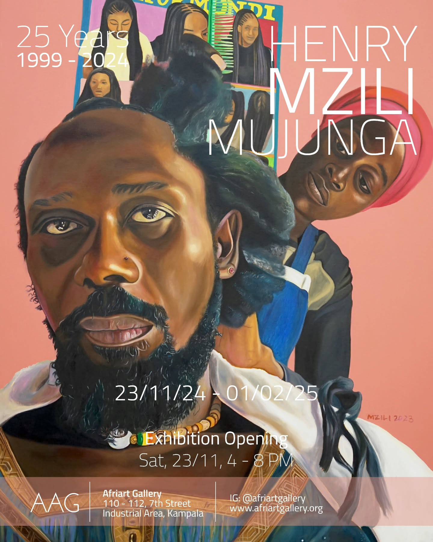 Affiche de l’exposition Henry Mzili Mujunga