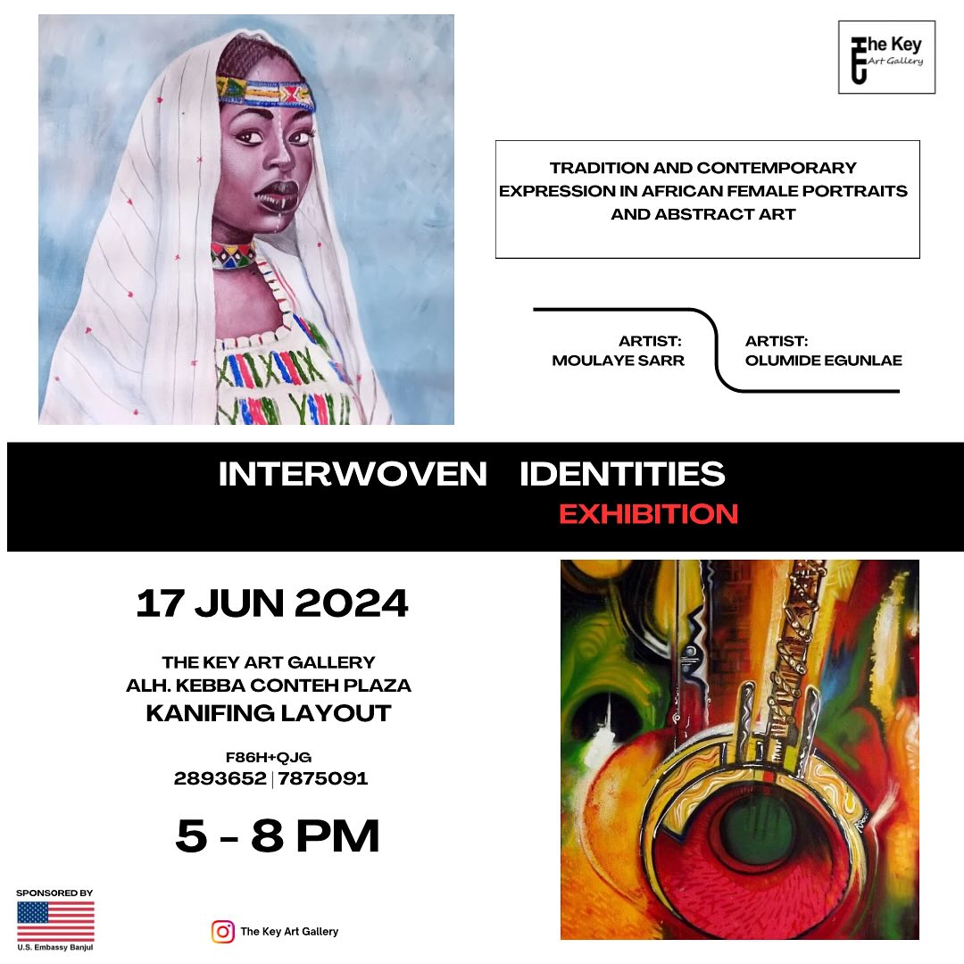 Affiche de l’exposition TRADITION AND CONTEMPORARY EXPRESSION IN AFRICAN FEMALE PORTRAITS AND ABSTRAC