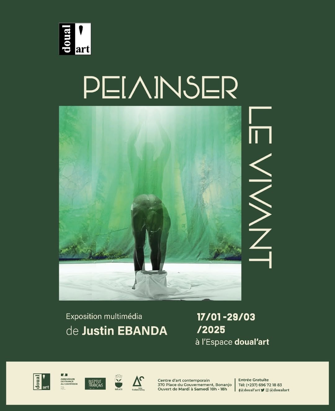 PE[A]NSER LE VIVANT Exhibition Poster