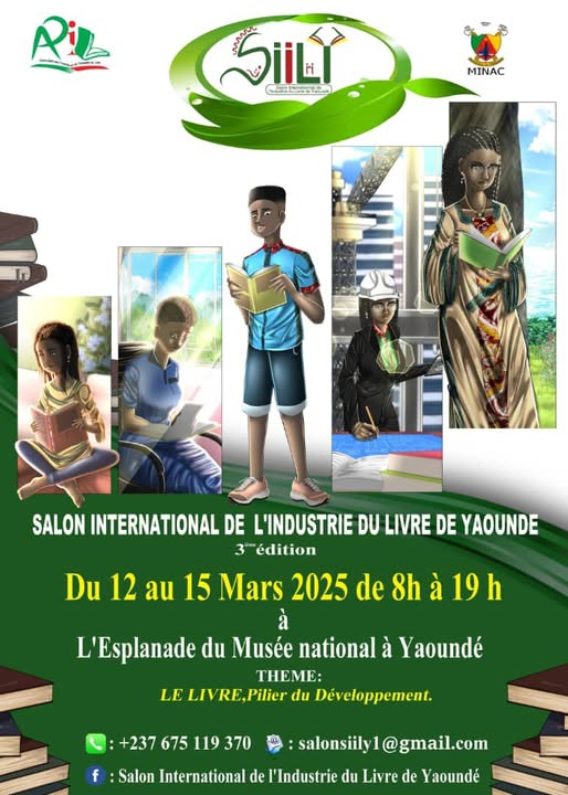 Cover of the post Salon International de l'Industrie du Livre de Yaoundé : The 3rd Edition at the Esplanade du Musée National from March 12 to 15, 2025