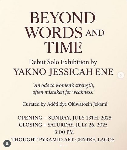 BEYOND WORDS AND TIME Exhibition Poster
