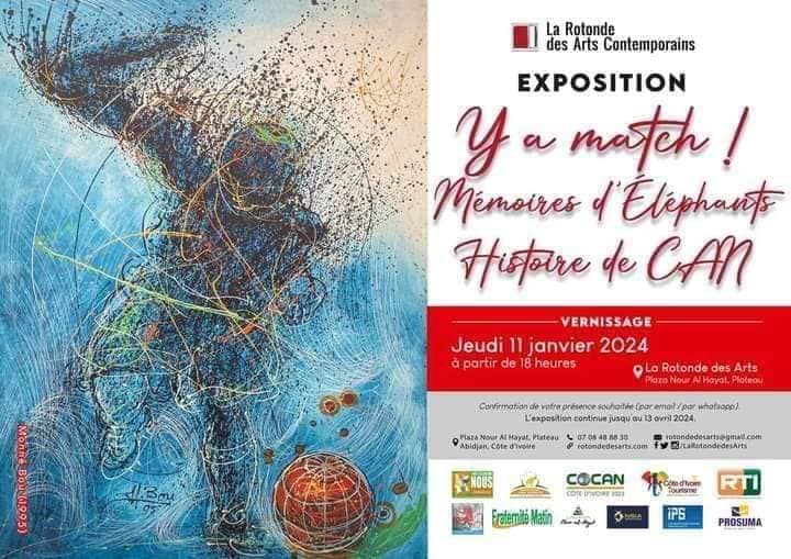 Y a Match, Mémoires d'Elephants, Histoires de CAN Exhibition Poster