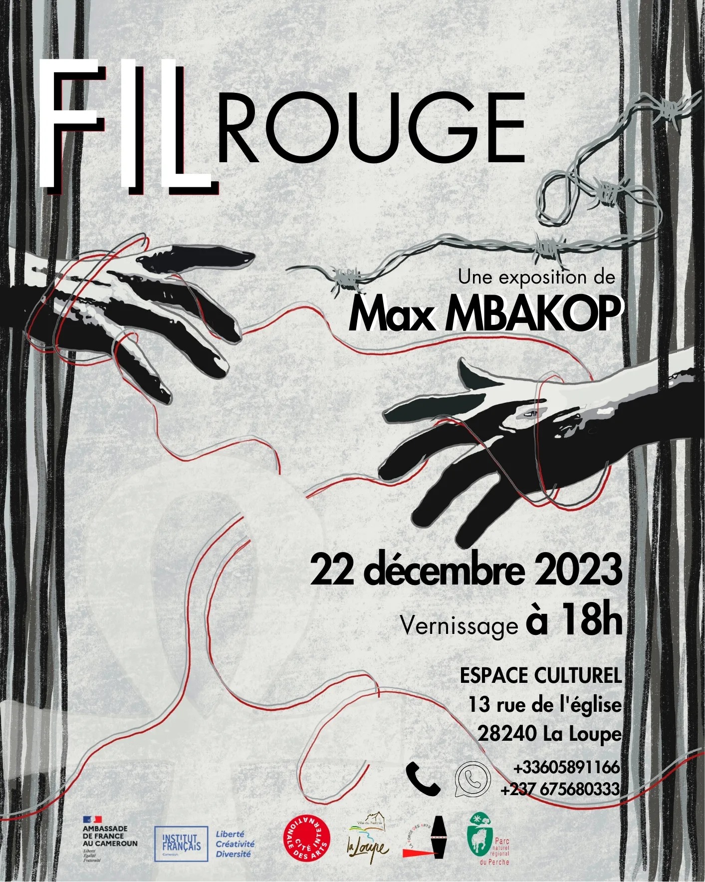 Affiche de l’exposition Fil Rouge