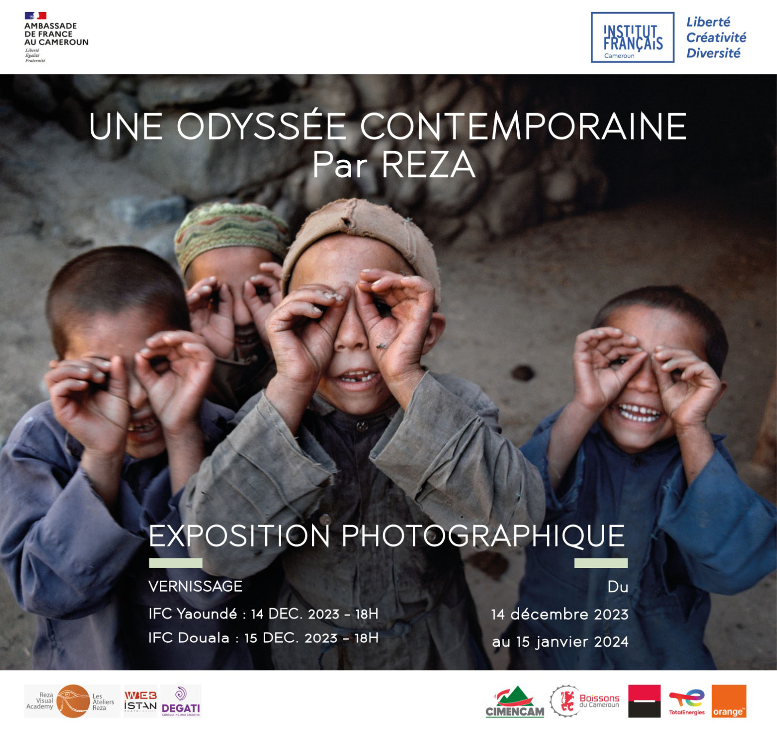 Affiche de l’exposition Une Odysée Contemporaine par Reza