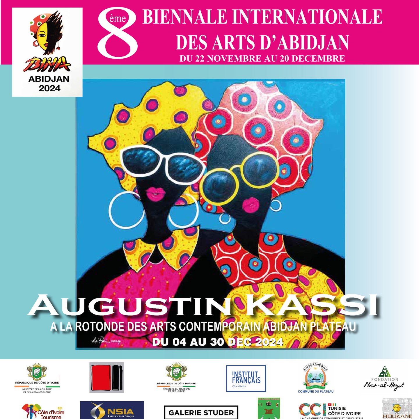 Affiche de l’exposition Augustin Kassi