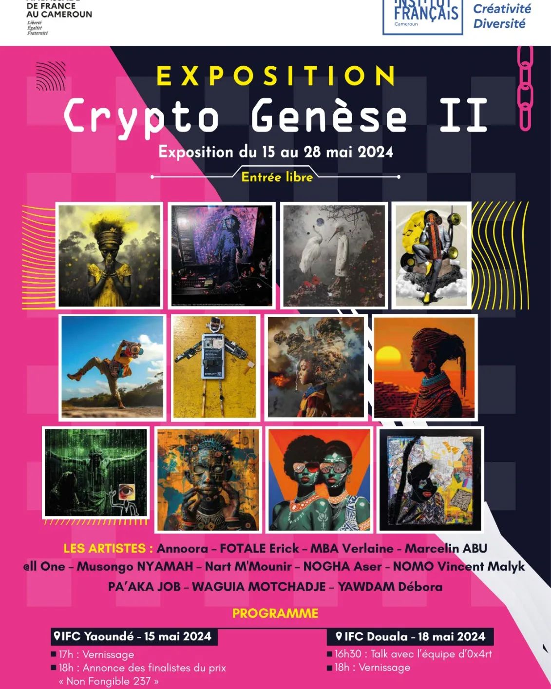 Crypto Genèse (Opus II) Exhibition Poster