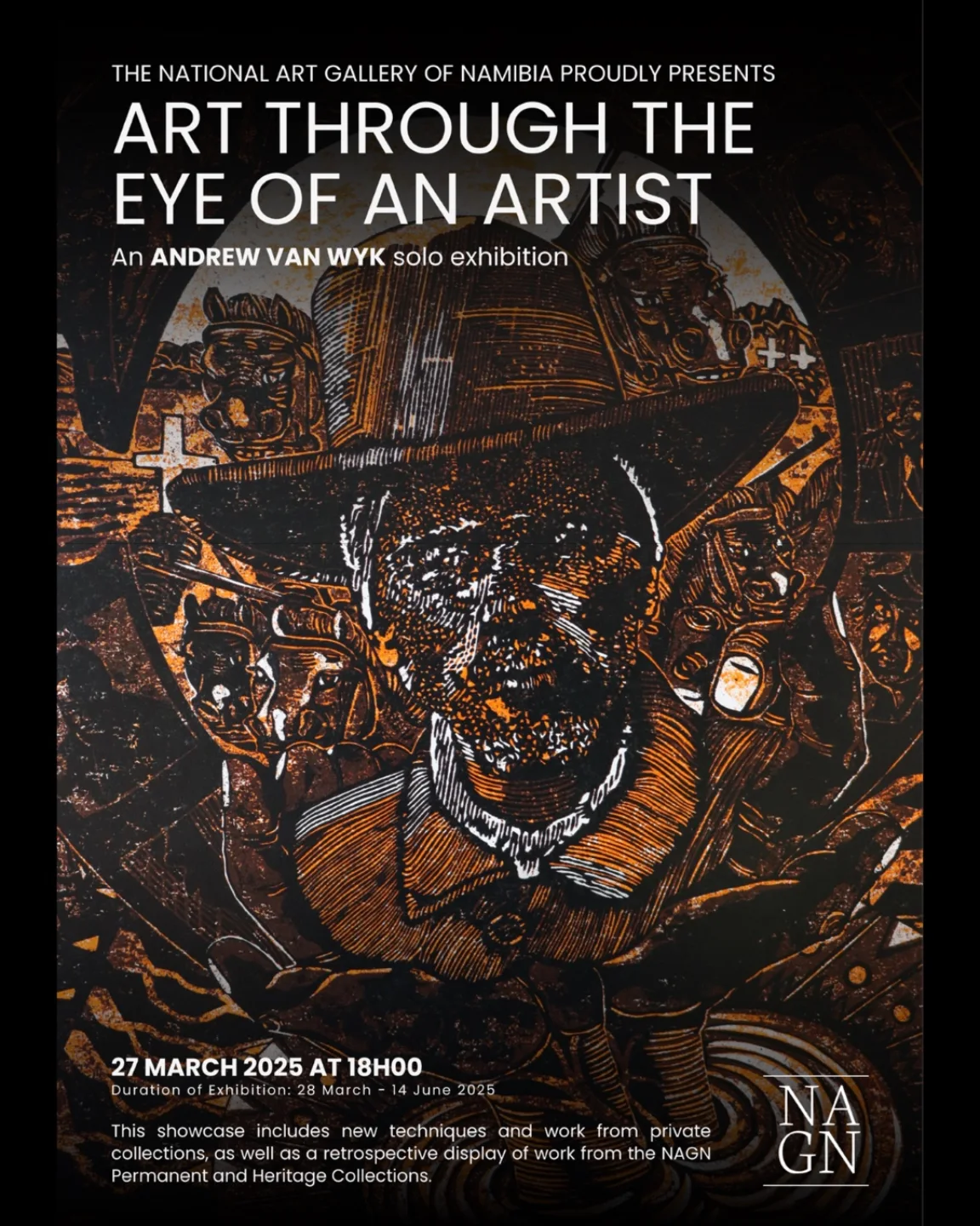 Affiche de l’exposition ART THROUGH THE EYE OF AN ARTIST